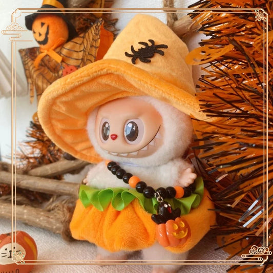 Labubu Halloween Öltözet  / 17 cm-es Labubu számára (Labubu plüssfigurát nem tartalmaz)