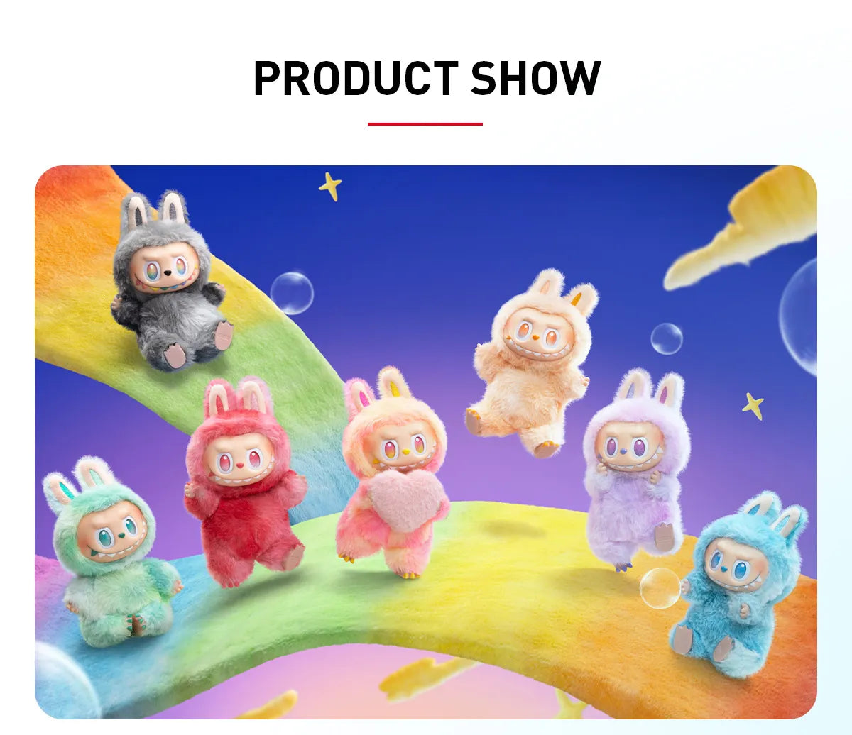 Lafufu Big into Energy Series-Vinyl Plush Pendant plüssfigura LOVE, 17 cm, rózsaszin