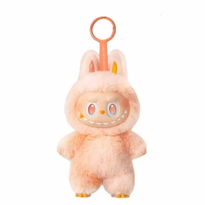 Lafufu Big into Energy Series-Vinyl Plush Pendant plüssfigura HAPPINESS, 17 cm, narancssárga